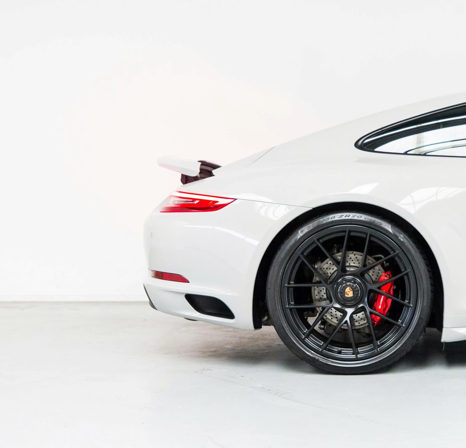 Close-up of a detailed wheel and fender — scratch-free finish